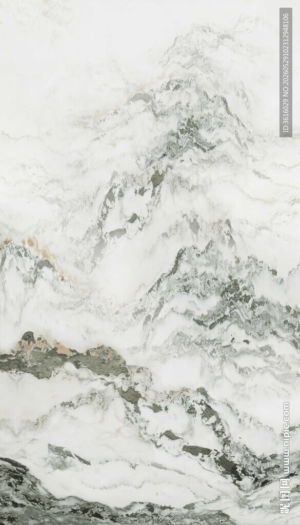 水墨山水意境大理石纹图