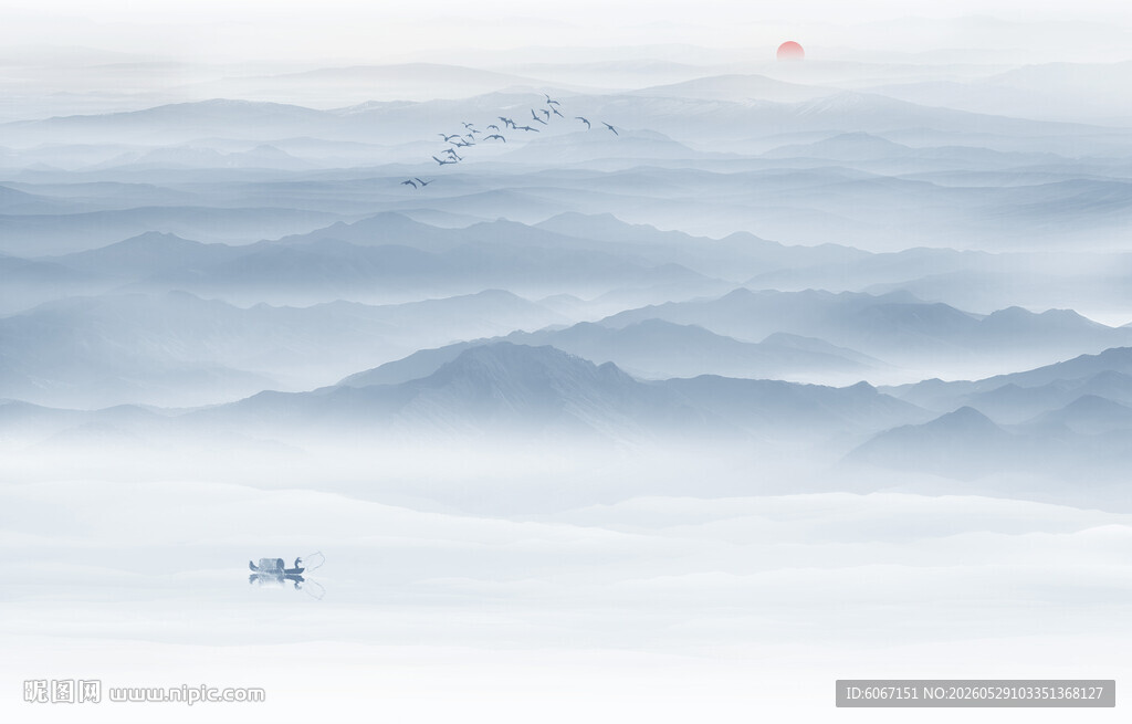 水墨山水画