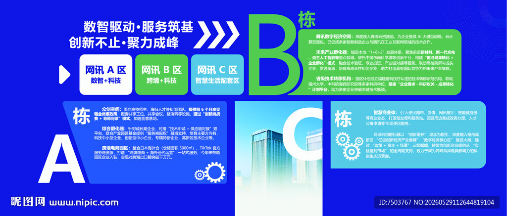 科技风信息展示元素图