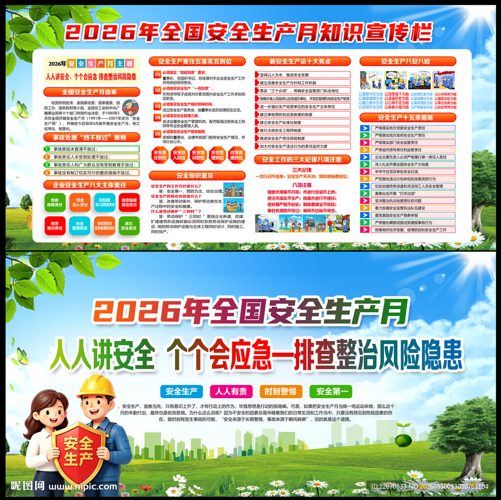 2026年安全生产月展板