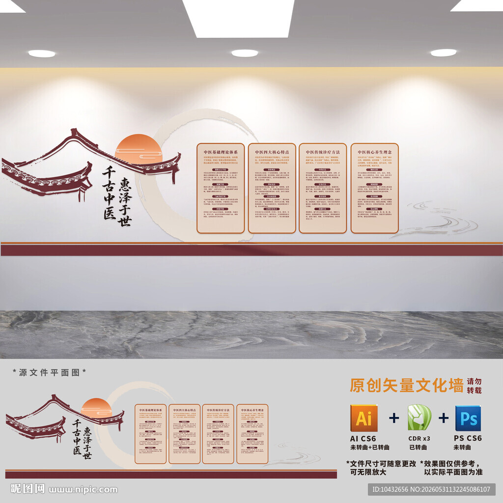 古典中医文化墙