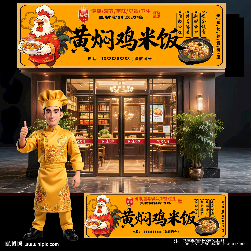 黄焖鸡米饭门头