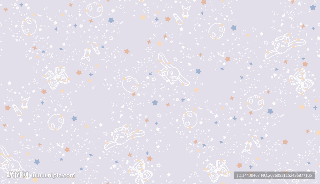 梦幻彩色星星纹理背景