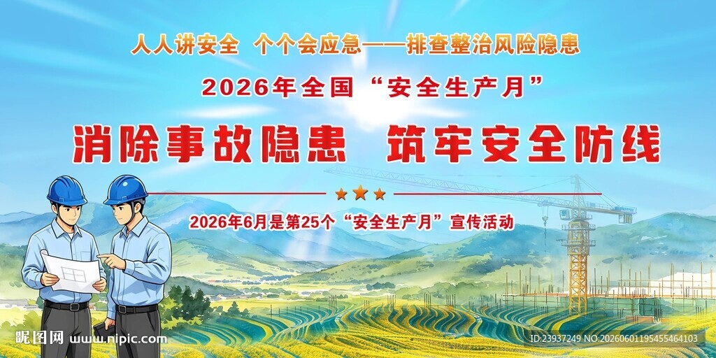 2026年安全生产月展板