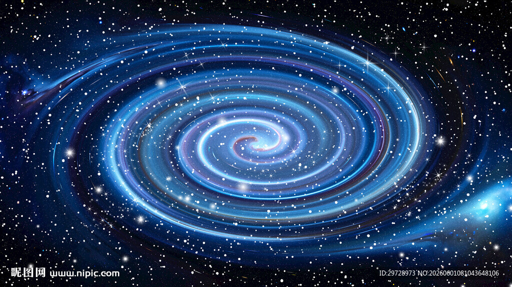 蓝色星空旋涡