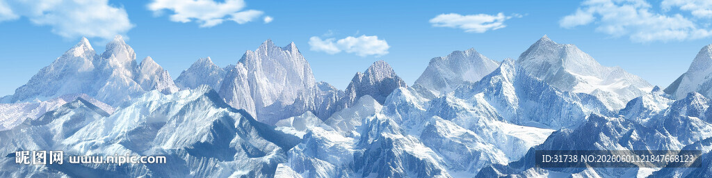 珠峰雪山背景图