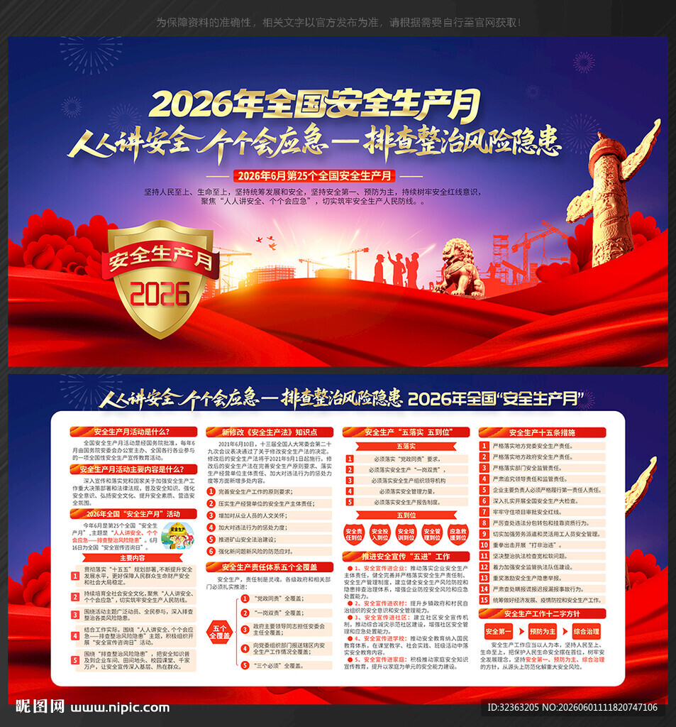 2026安全生产月宣传栏