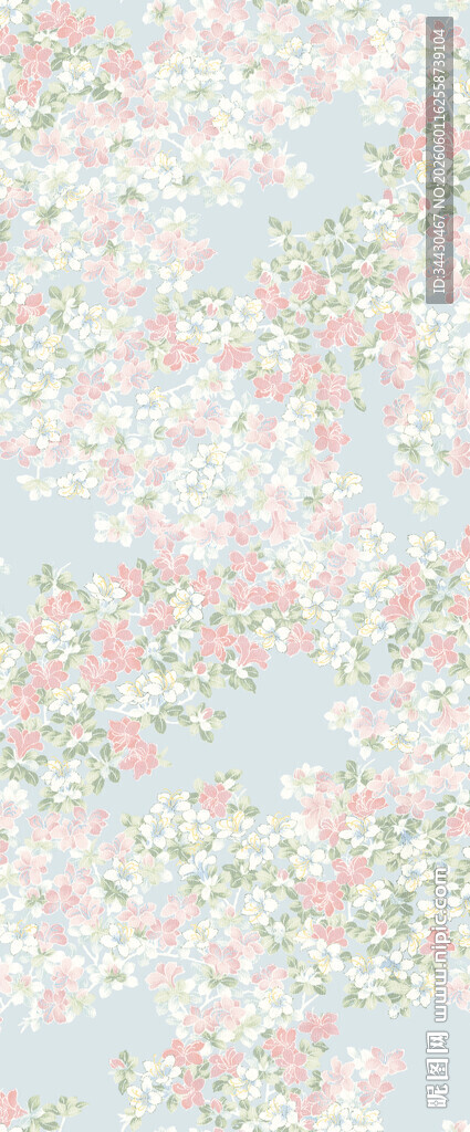淡彩碎花背景纹理图案