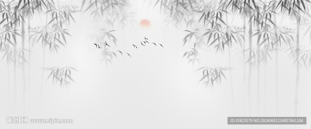 水墨竹子