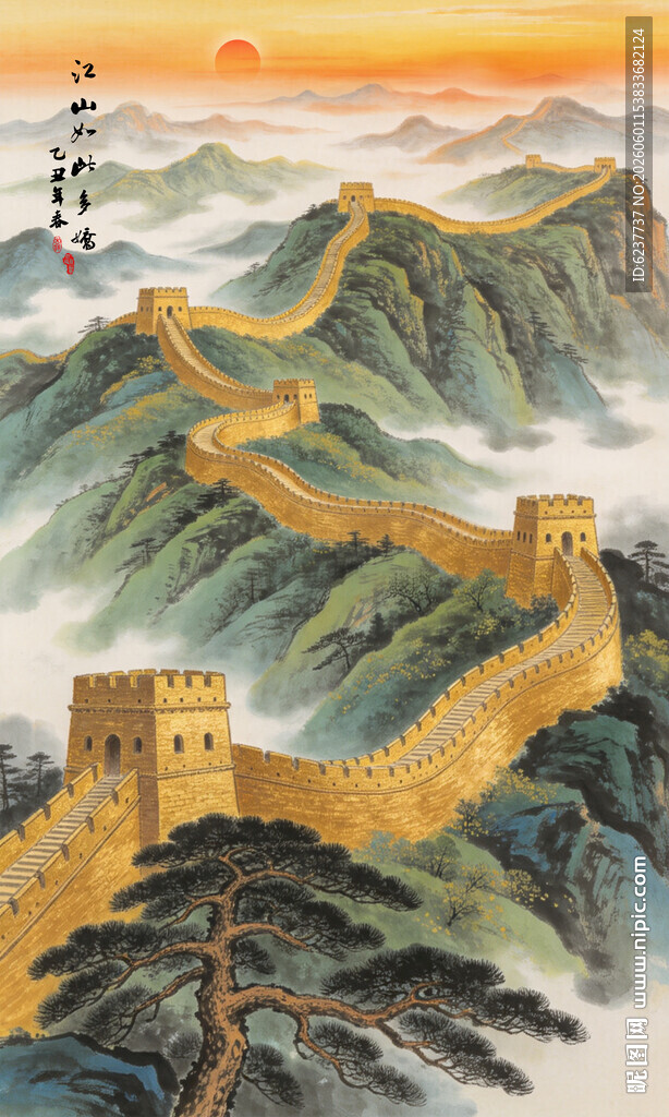 长城玄关装饰画