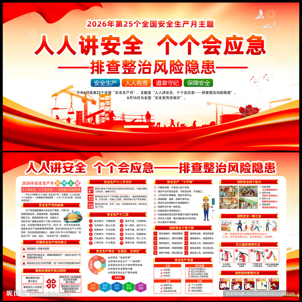 2026年安全生产月宣传栏