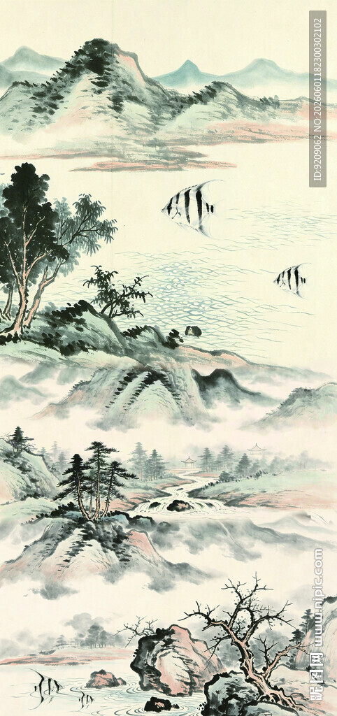 水墨山水意境图