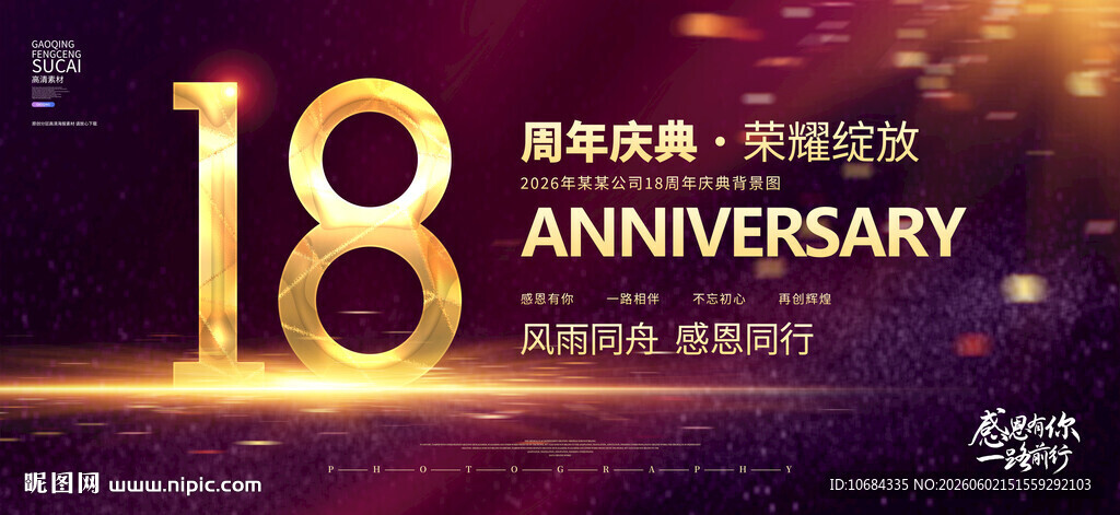 18周年