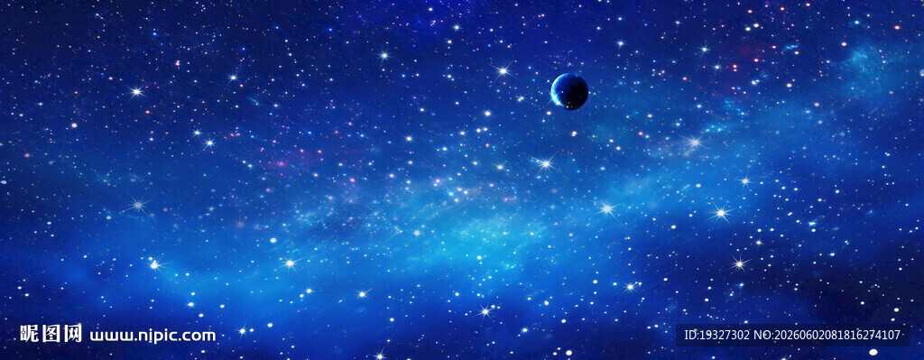 蓝色星空软膜天花灯箱