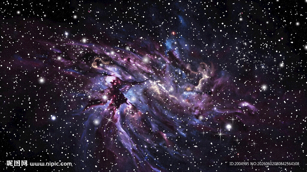绚丽星云璀璨炫酷宇宙星空