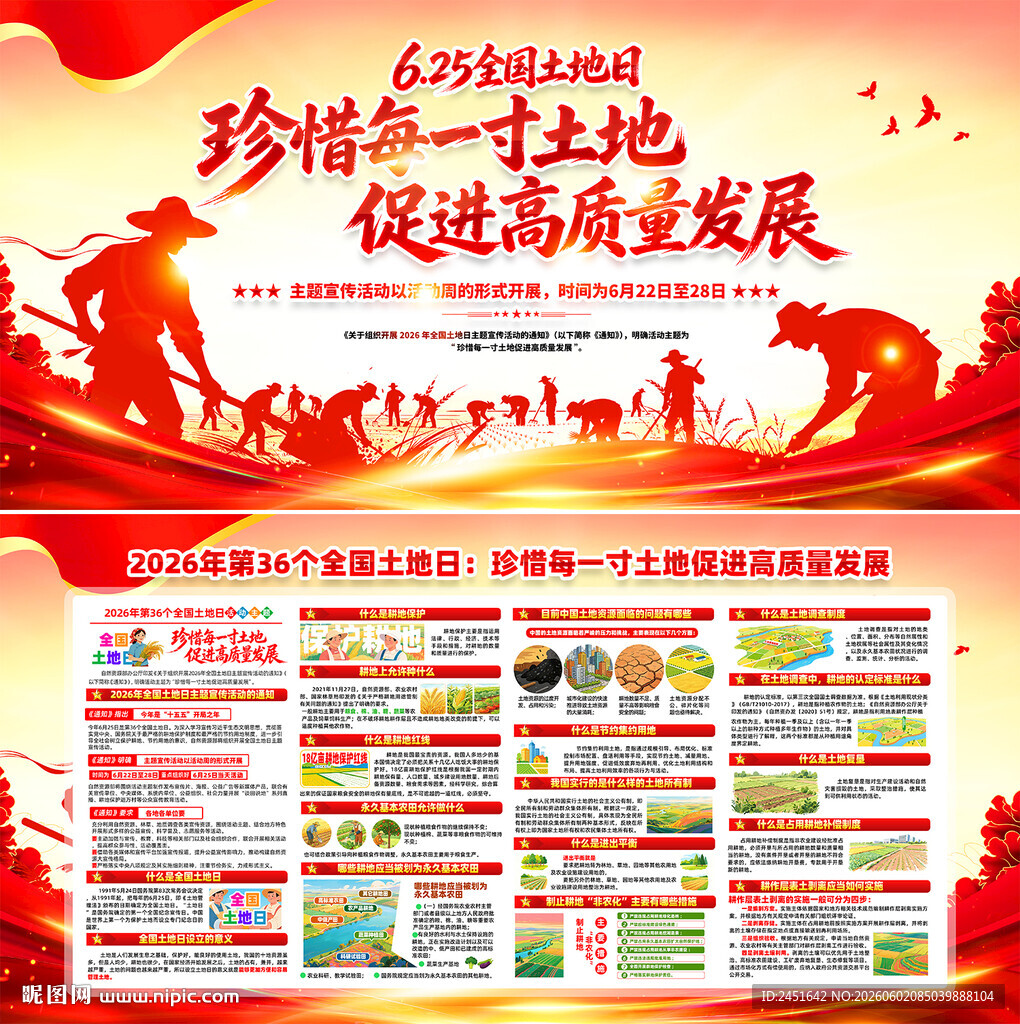 珍惜每一寸土地全国土地日