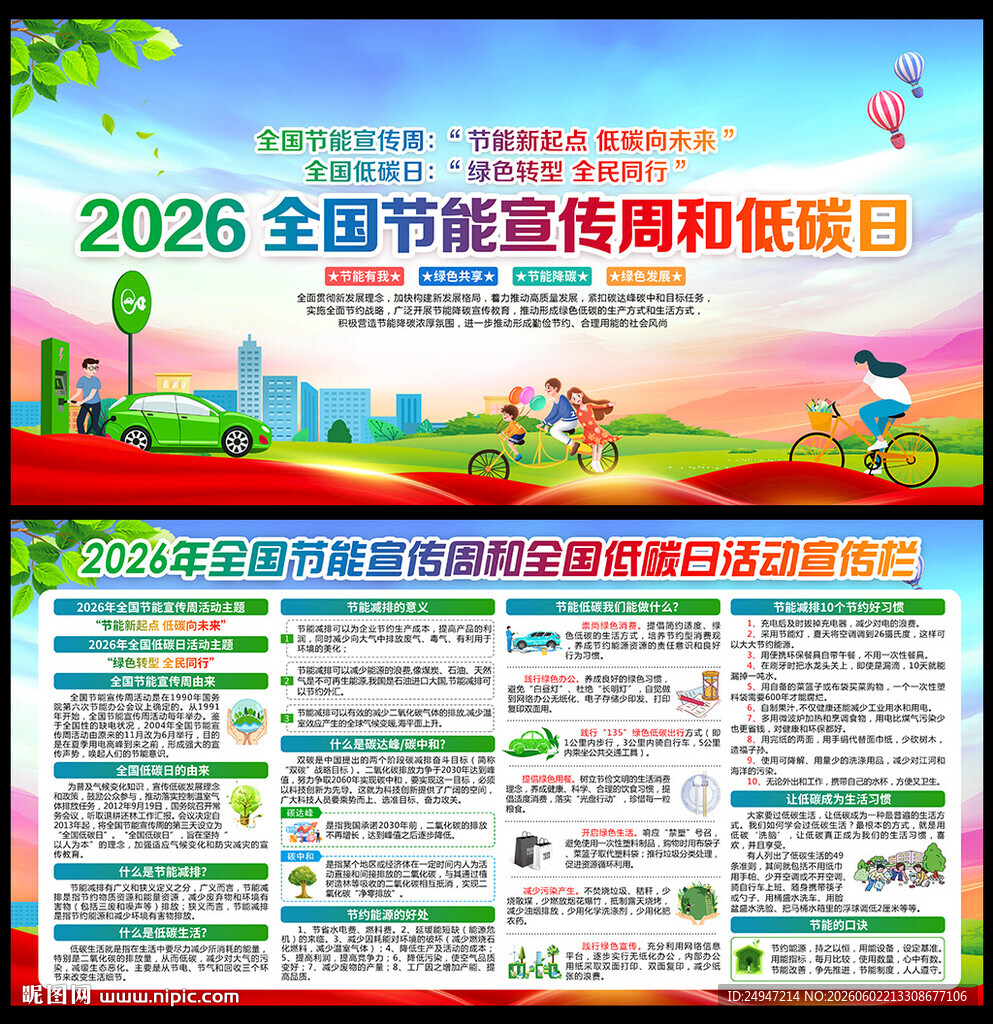 节能新起点 低碳向未来海报