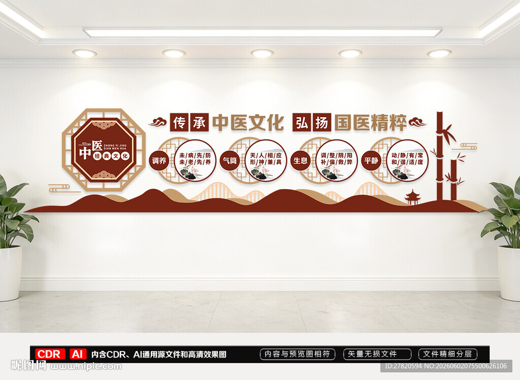 中医养生文化墙