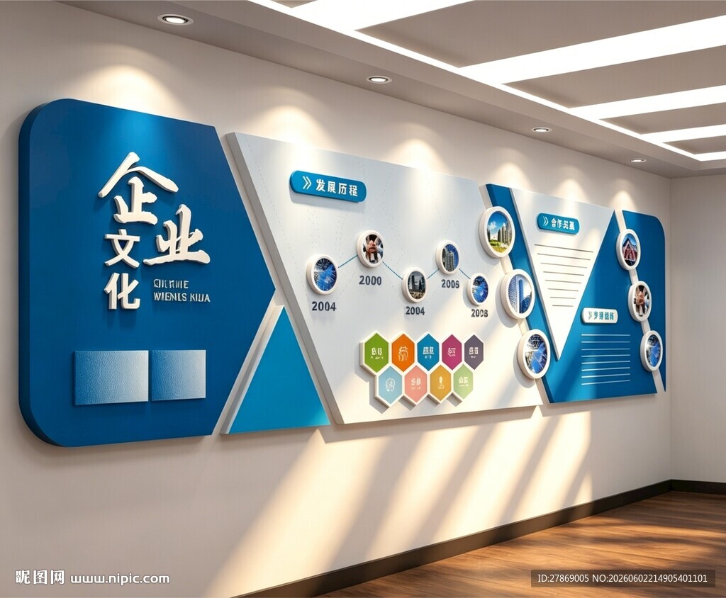企业文化墙展板