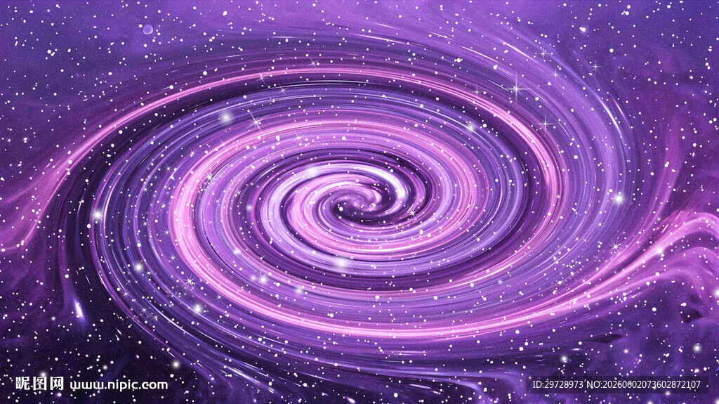 梦幻紫色星空漩涡