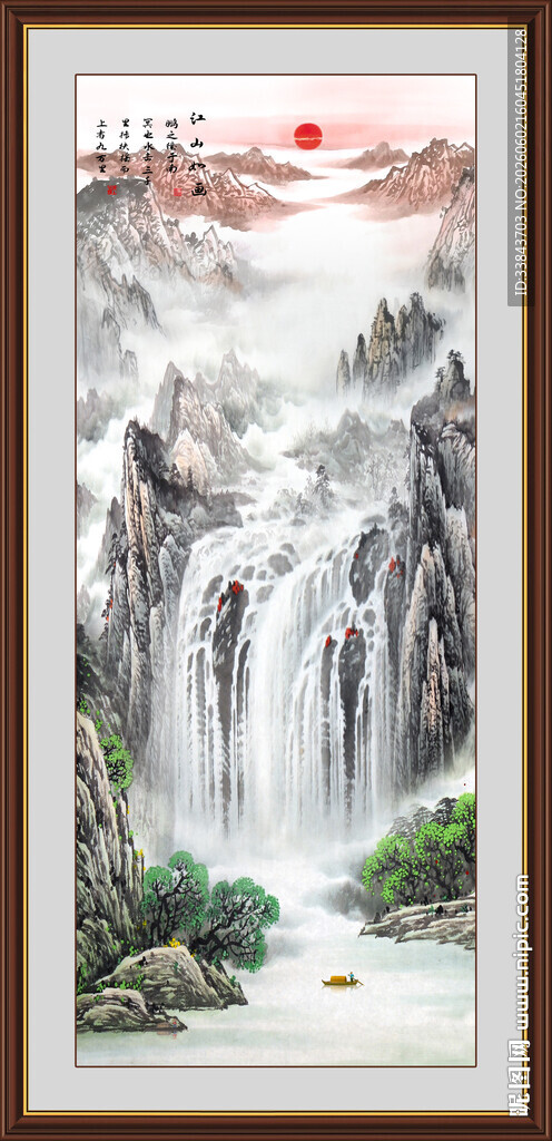 玄关山水装饰画