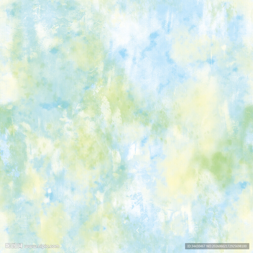 淡蓝绿梦幻水彩背景图