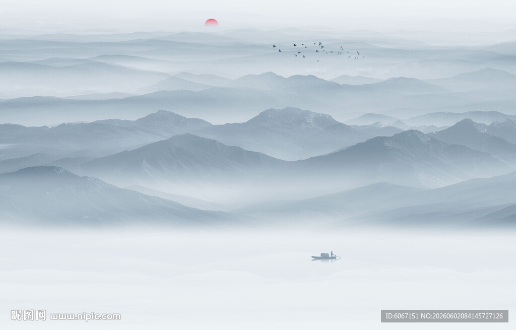 水墨山水画