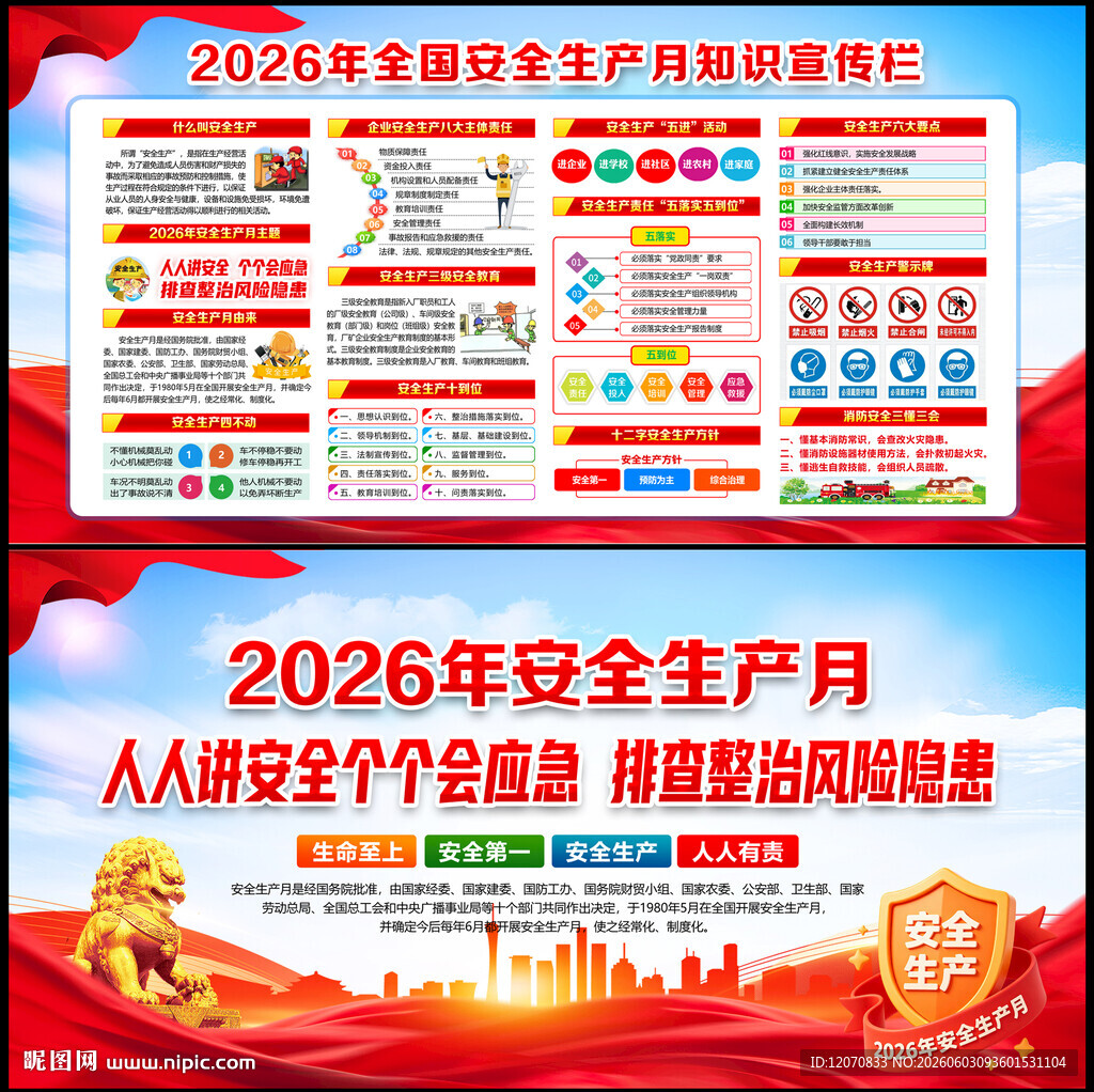 2026安全月展板