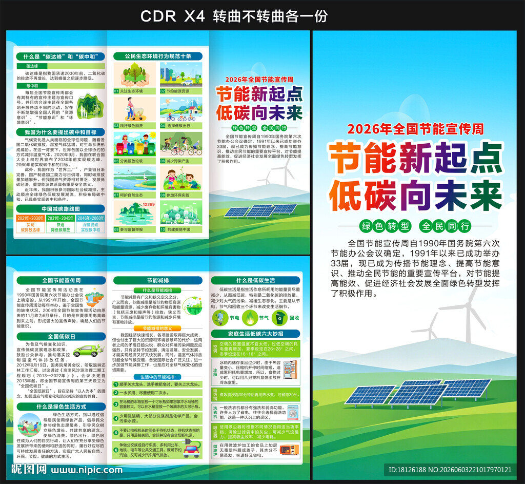 2026全国节能宣传周三折页