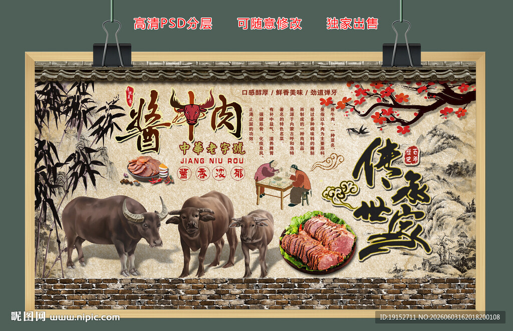 牛肉美食背景