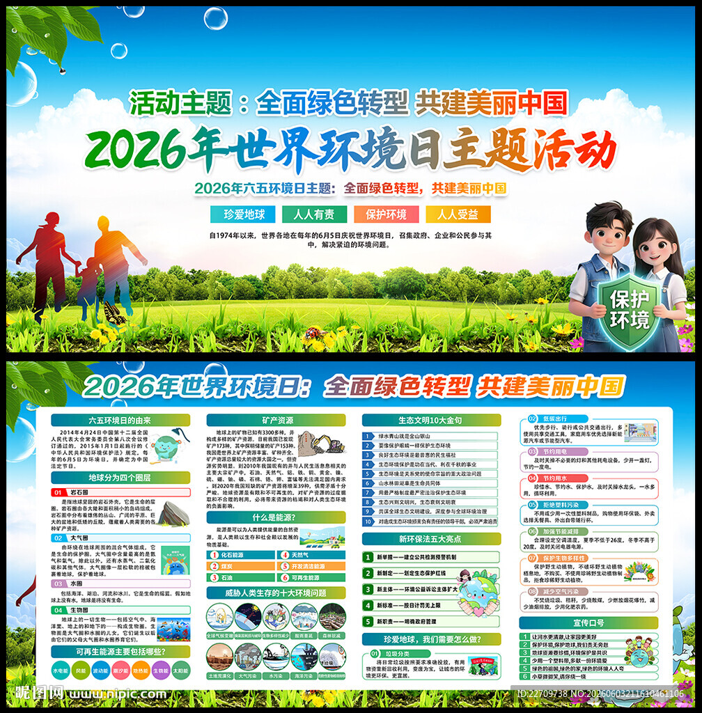 世界环境日宣传栏