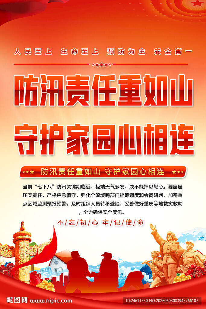 防汛宣传海报