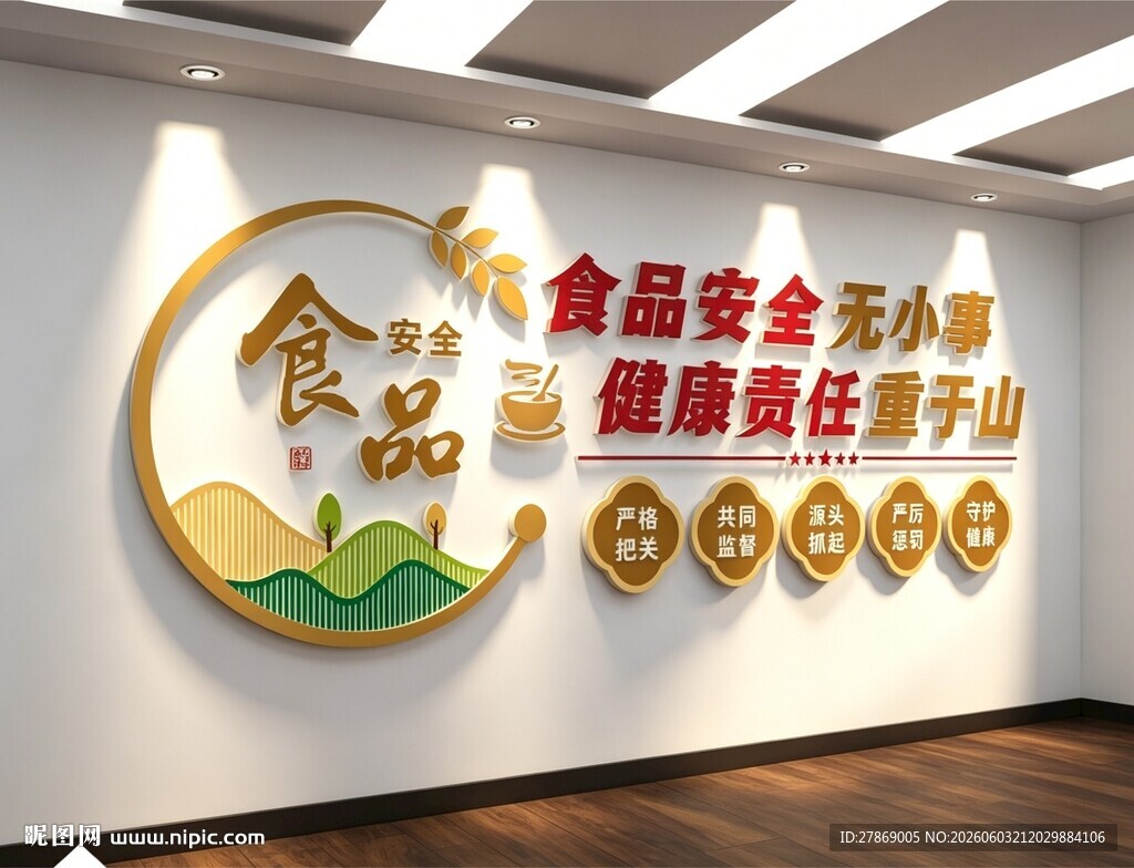 食品安全标语文化墙