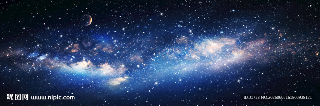 黑色宇宙星空背景墙
