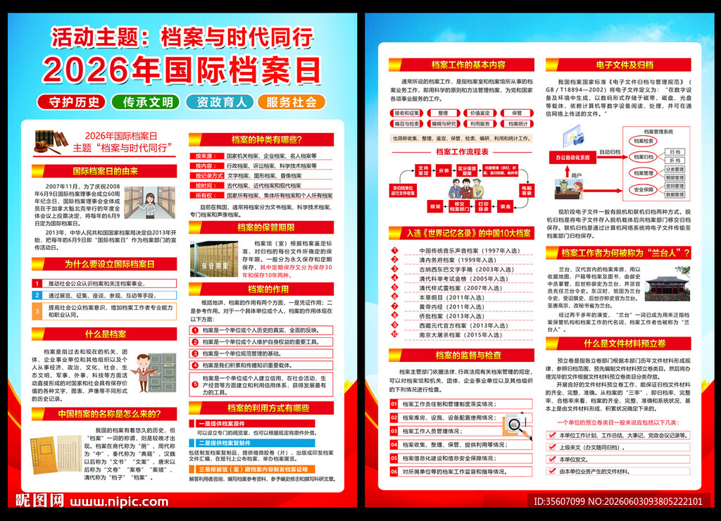 2026国际档案日宣传单