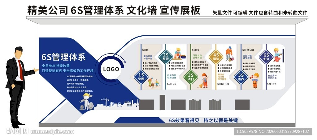 企业6s管理文化墙
