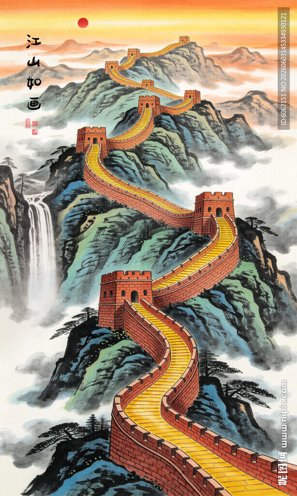 长城玄关装饰画