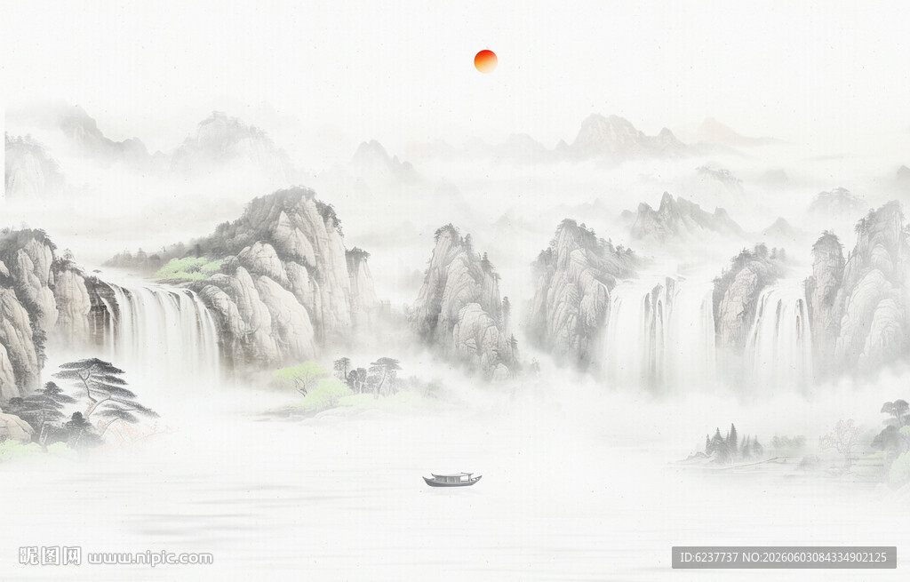 禅意水墨画