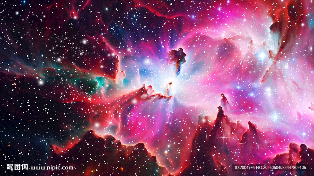 绚丽灿烂唯美星空