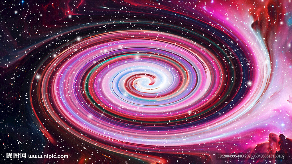 绚丽宇宙漩涡星系图景