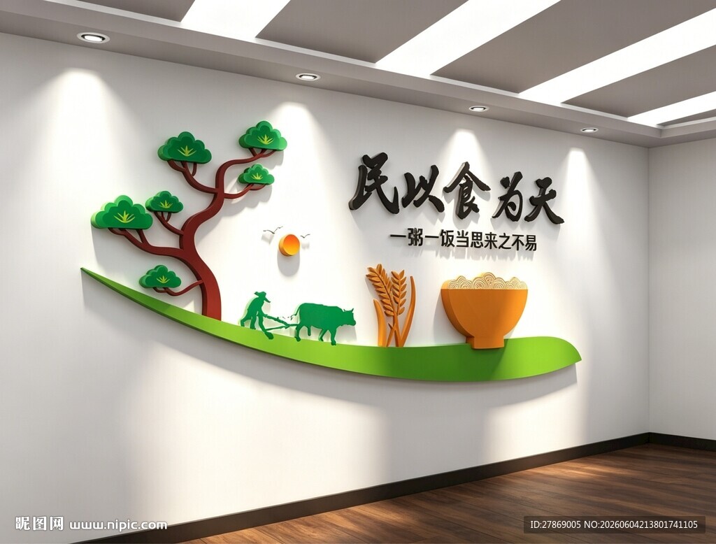 食堂餐厅标语文化墙