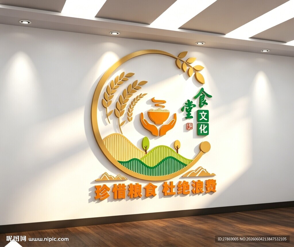 食堂餐厅标语文化墙