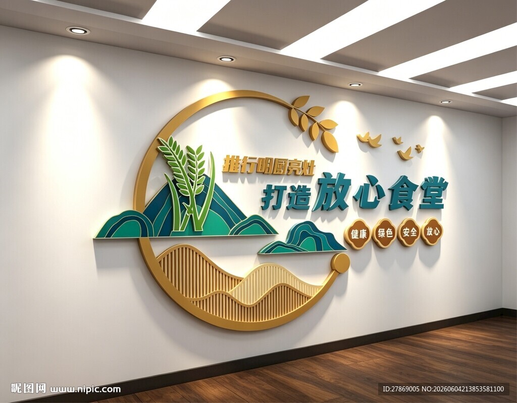 食堂餐厅标语文化墙