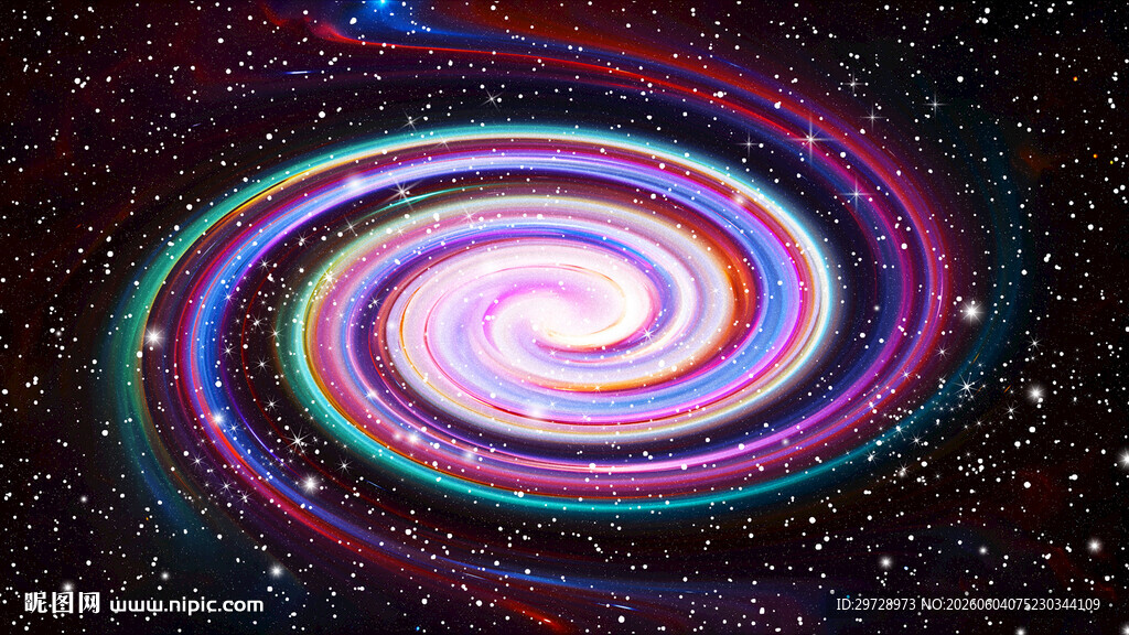 炫彩绚丽星空漩涡