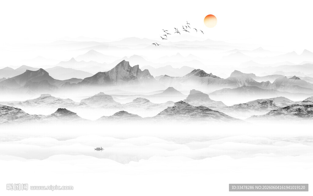新中式山水画