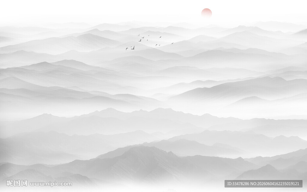 水墨山水画