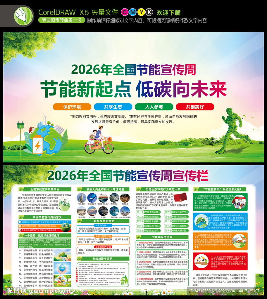2026全国节能宣传周展板