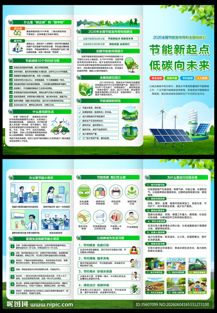 2026全国节能宣传周三折页