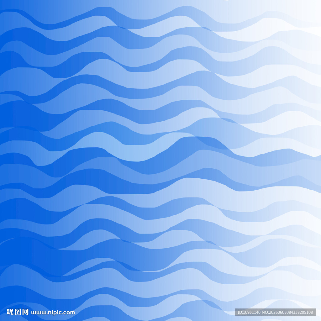 蓝色渐变波浪纹理背景