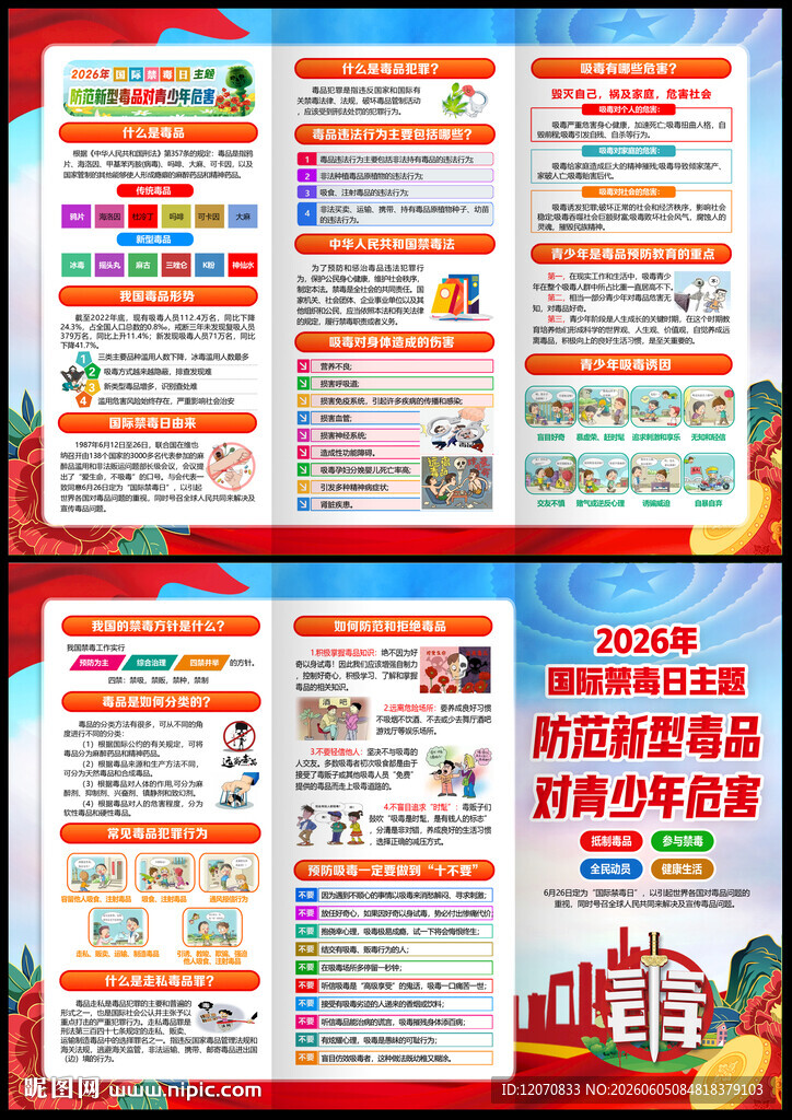 国际禁毒日展板